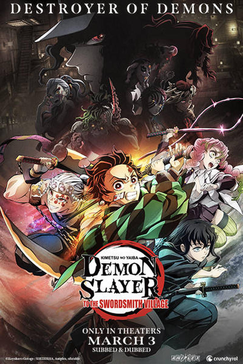 The poster ad for Demon Slayer to the Swordsmith Cillage