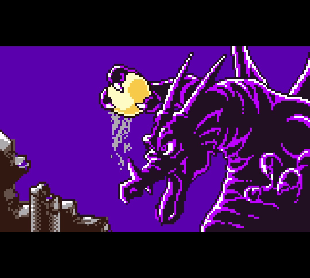 One of the many frames of the opening cutscene exclusive to the GBC port of DQ1