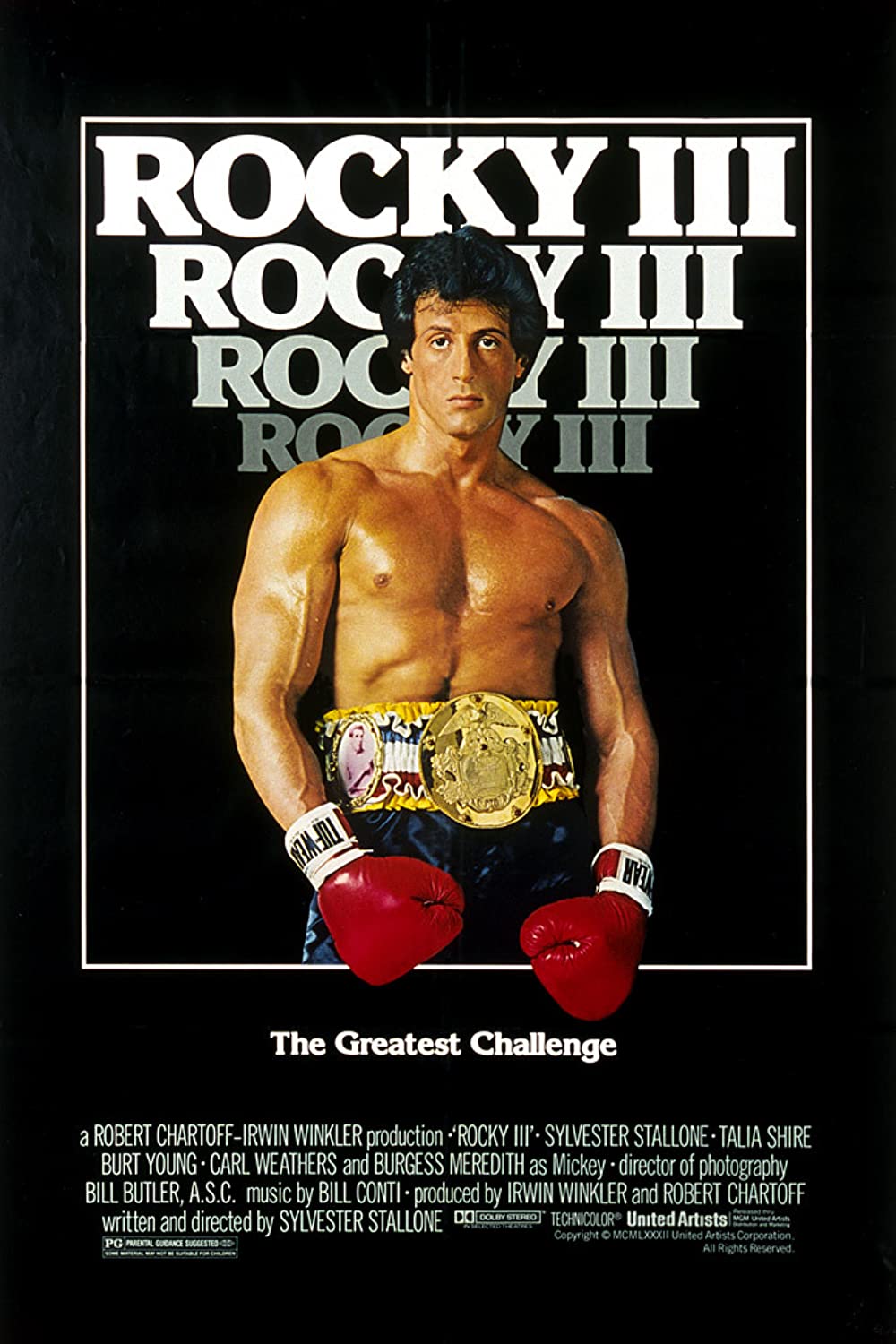 The poster ad for Rocky III