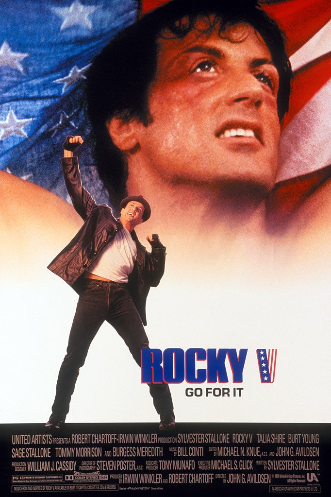 The poster ad for Rocky V