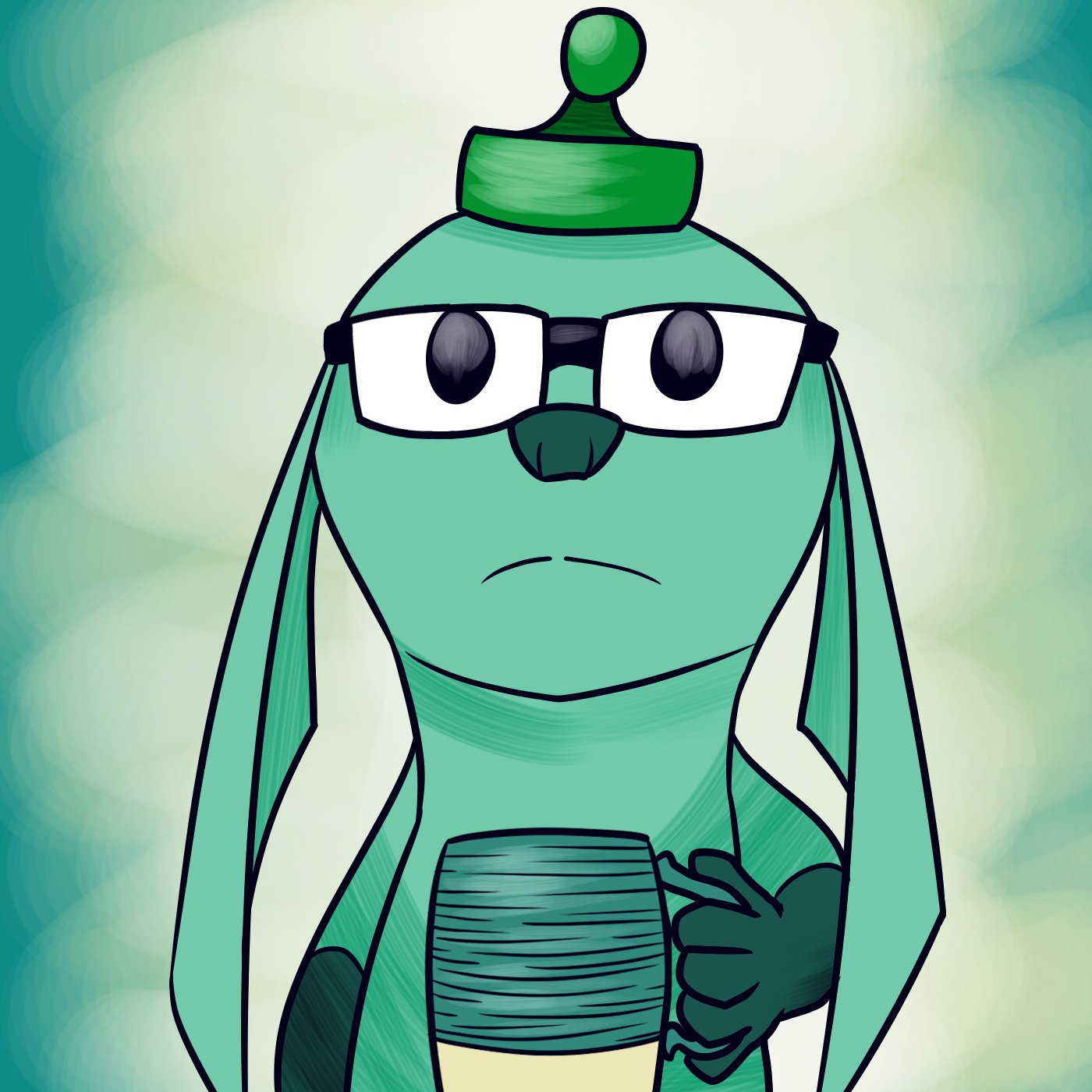 The weird stupid animal the webpage author depicts himself as